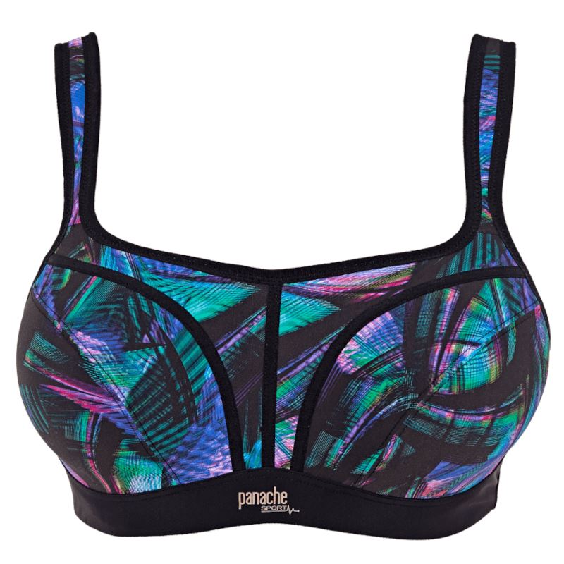 Panache Sport Full-Busted Underwire Sports Bra, Lunar Print