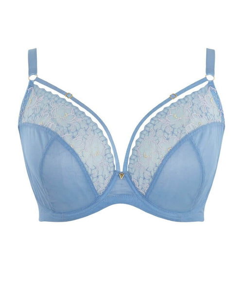 Buy Curvy Love Blue Under-Wired Non Padded Plunge Bra for Women's