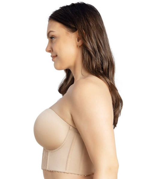 Parfait Elissa Seamless Underwire Padded Longline Strapless Bra - Euro -  Curvy