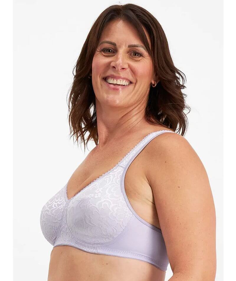 Playtex 18 Hour Ultimate Lift & Support Wire-Free Bra - Lilac - Curvy Bras