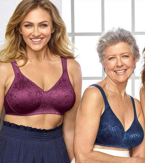 Playtex The Funwinder Wirefree Bra [Sparkle Blue Heather-P4888]