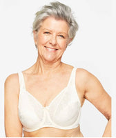 The Playtex Fits Beautifully Wire Free Bra- Beige - Curvy Bras