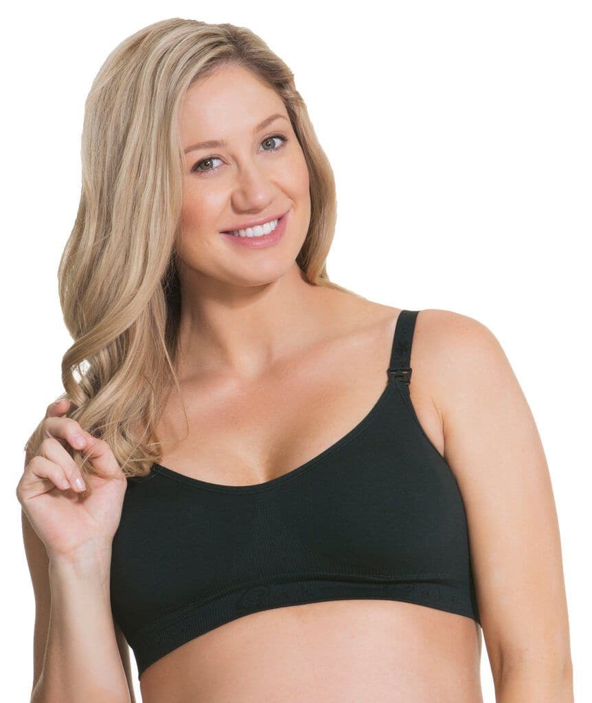 Seamless Nursing Bralette - Black