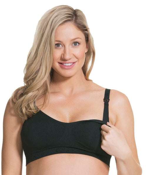 Rock Candy Luxury Seamless Wire-free Nursing Bra - Black - Curvy