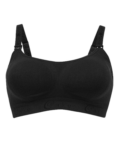 Rock Candy Luxury Seamless Wire-free Nursing Bra - Black - Curvy Bras