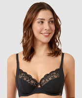 BRAND-NEW $50 Glamorise Bra EXTRA-WIDE-STRAPS (Side Support) COTTON~BLEND  Nude