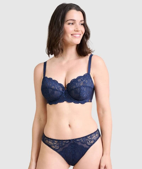 Sans Complexe Ariane Full Cup Underwired Lace Bra - Black