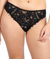 Sans Complexe Arum Mid-Rise Lace Brief - Black - Curvy