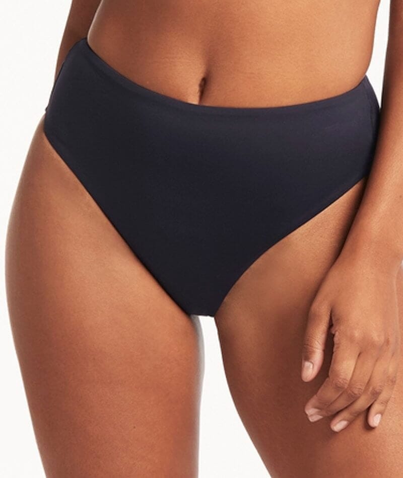 High waist recycled nylon shaping tanga