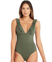 Sea Level Eco Essentials Short Sleeve A-DD Cup One Piece Swimsuit