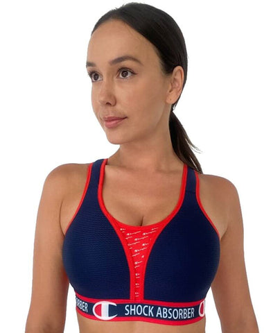 Shock Absorber D+ Classic high support sports bra in navy and red-Multi