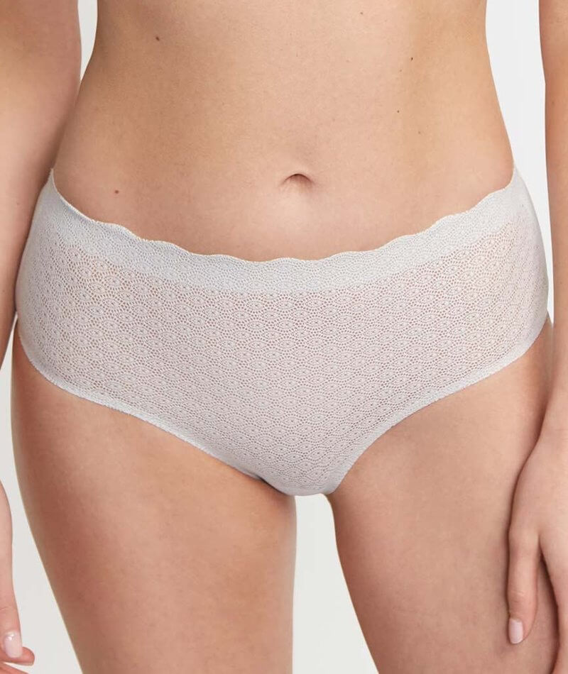 Sloggi ZERO Feel Lace High Waist Brief - Angora - Curvy Bras