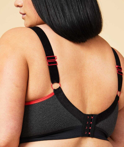 Sugar Candy Fuller Bust Seamless F-HH Cup Lounge Tank - Charcoal - Curvy