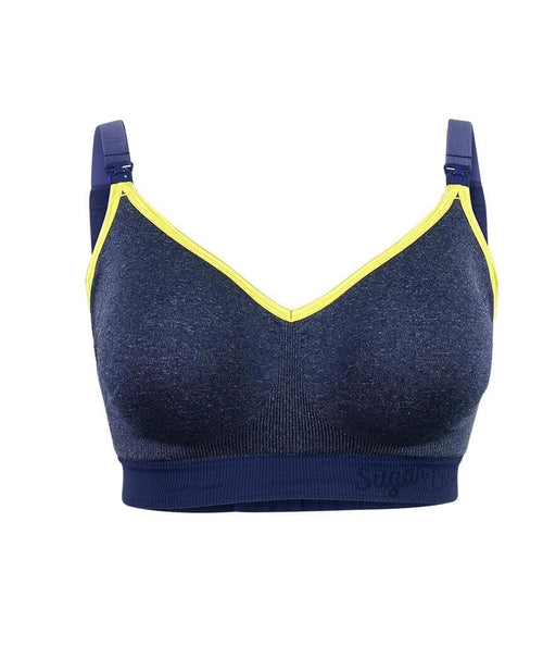 Sugar Candy Crush Fuller Bust Seamless Nursing Bra (Denim)