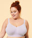 Sugar Candy Fuller Bust Seamless F-HH Cup Wire-free Lounge Bra - Laven -  Curvy Bras