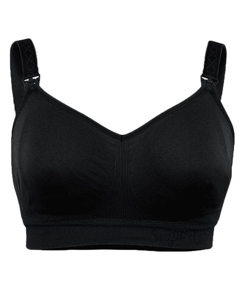 Brand New Ex Store Black Underwired Memory Foam Cups Full Cup Bra 32-38  A-DD