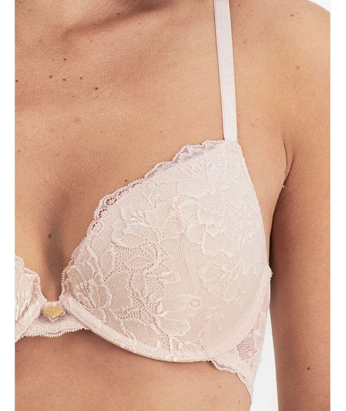 Temple Luxe Lace Push Up Level 2 Bra, Pastel Rose, 10A-14D
