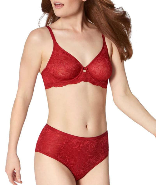 Triumph Amourette Charm Half-Cup Underwired Padded Bra - Spicy Red