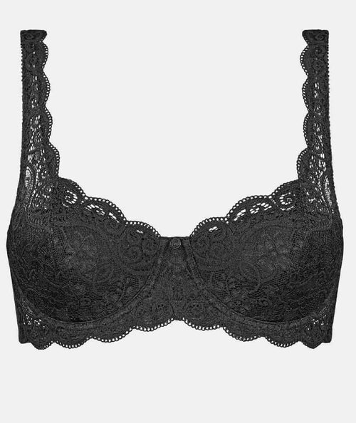 Triumph Amourette Charm Non-Padded Bra - Black - Curvy Bras