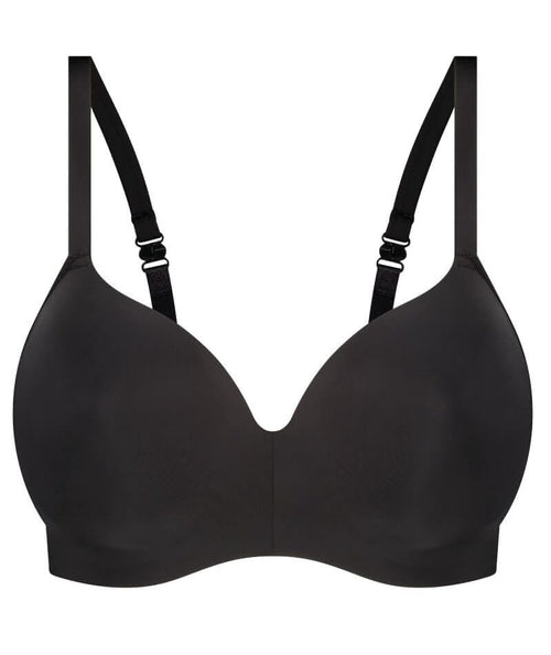 Buy temerity Women's Synthetic Lightly Padded Wire Free Push-Up Bra  (124_Black_M) at