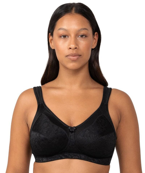 NEXT Forever Comfort Daisy Supersoft Wire Free Lightly Padded Lounge Bra  Black Women Bras
