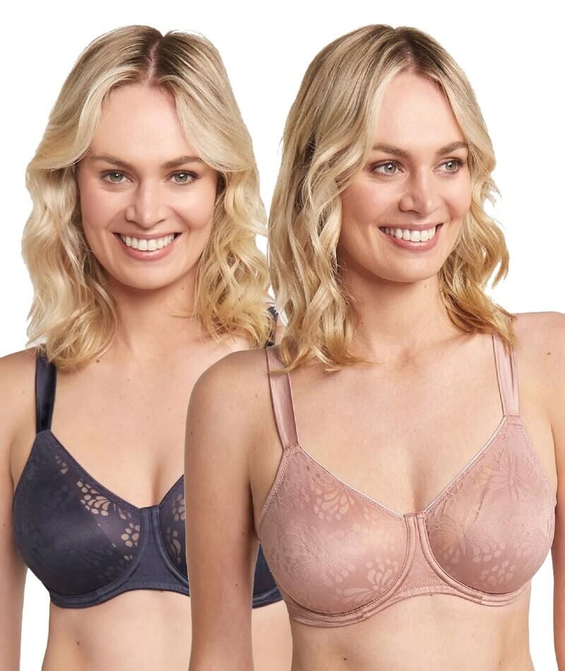 Triumph Lacy Minimizer Bra - Blueberry - Curvy