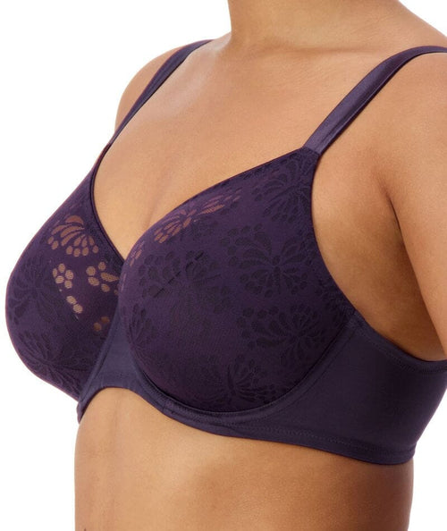 Triumph Lacy Minimizer 2 Pack Bra - Grey/Blue - Curvy Bras