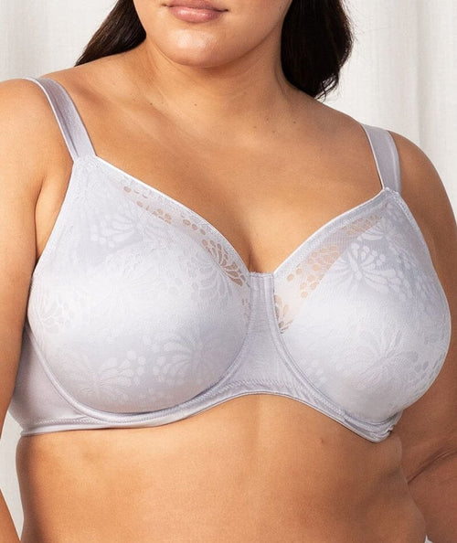 Triumph Lacy Minimizer Bra - Platinum - Curvy