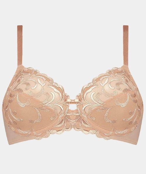 Triumph Modern Finesse Underwire Bra - Neutral Beige - Curvy Bras