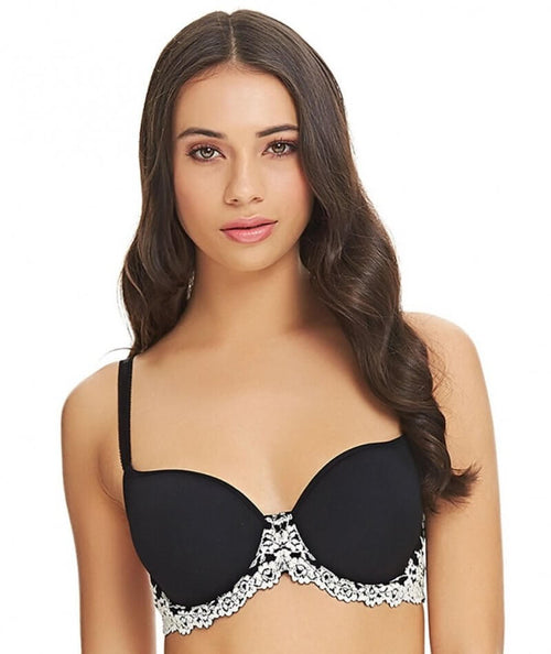 Wacoal Embrace Lace Push-up Bra, 30B, Black/Ivory,  price tracker /  tracking,  price history charts,  price watches,  price  drop alerts