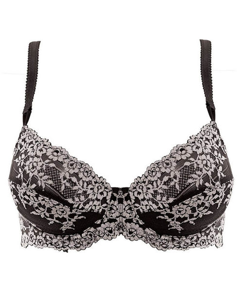 Buy Wacoal Embrace Lace Non-Padded Wired 3/4Th Cup Lace Fashion Bra - Black  (34DD) Online