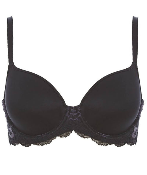  Wacoal Lisse WE145002 W Underwired Average Wire Bra Black BLK  36B CS : Clothing, Shoes & Jewelry