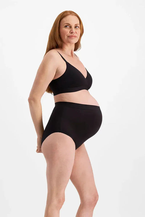 Maternity Black Over Bump Briefs