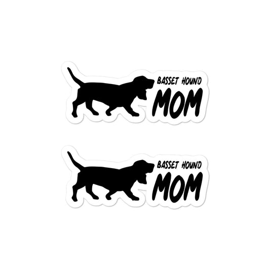 Basset Hound Mom 2 Sticker