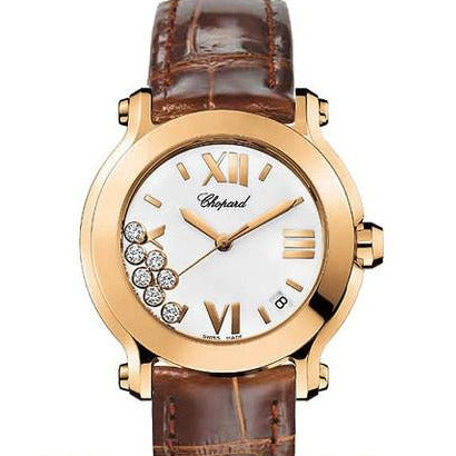 Chopard, Happy Sport, Classic, Round, 7 Floating Diamonds, ladies