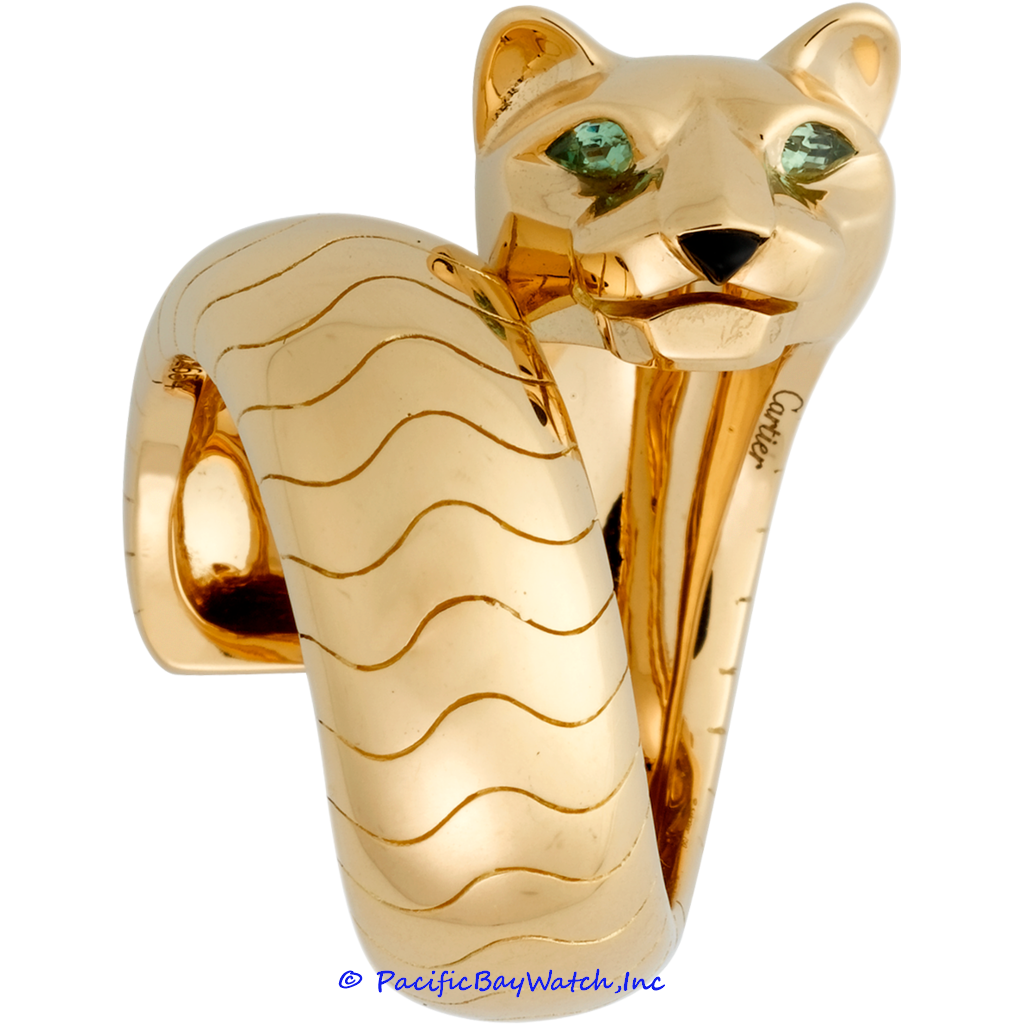 cartier gold panther ring