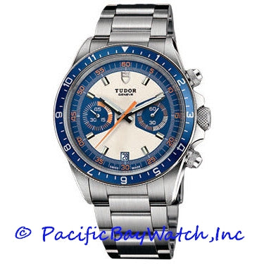 Tudor Heritage Chronograph 70330B 95740 Pacific Bay Watch