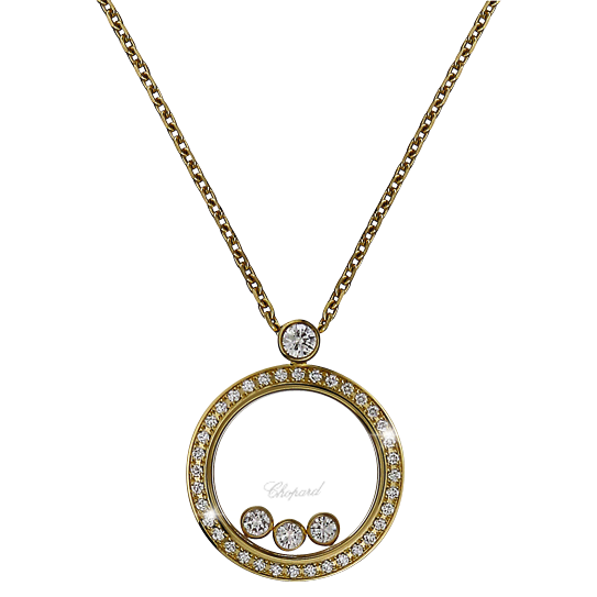 Chopard Happy Diamonds Rose Gold 0.80ct Diamond Necklace