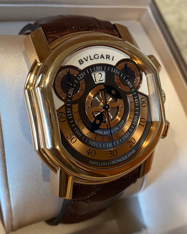 Bvlgari Daniel Roth Papillon Chronograph Jumping Hours BRRP46C14GLCHP |  Pacific Bay Watch