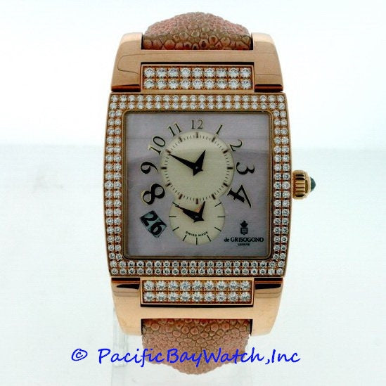 Amazon.com: De Grisogono Instrumento Uno DF Unisex Automatic Dual Time Big  Date : Clothing, Shoes & Jewelry