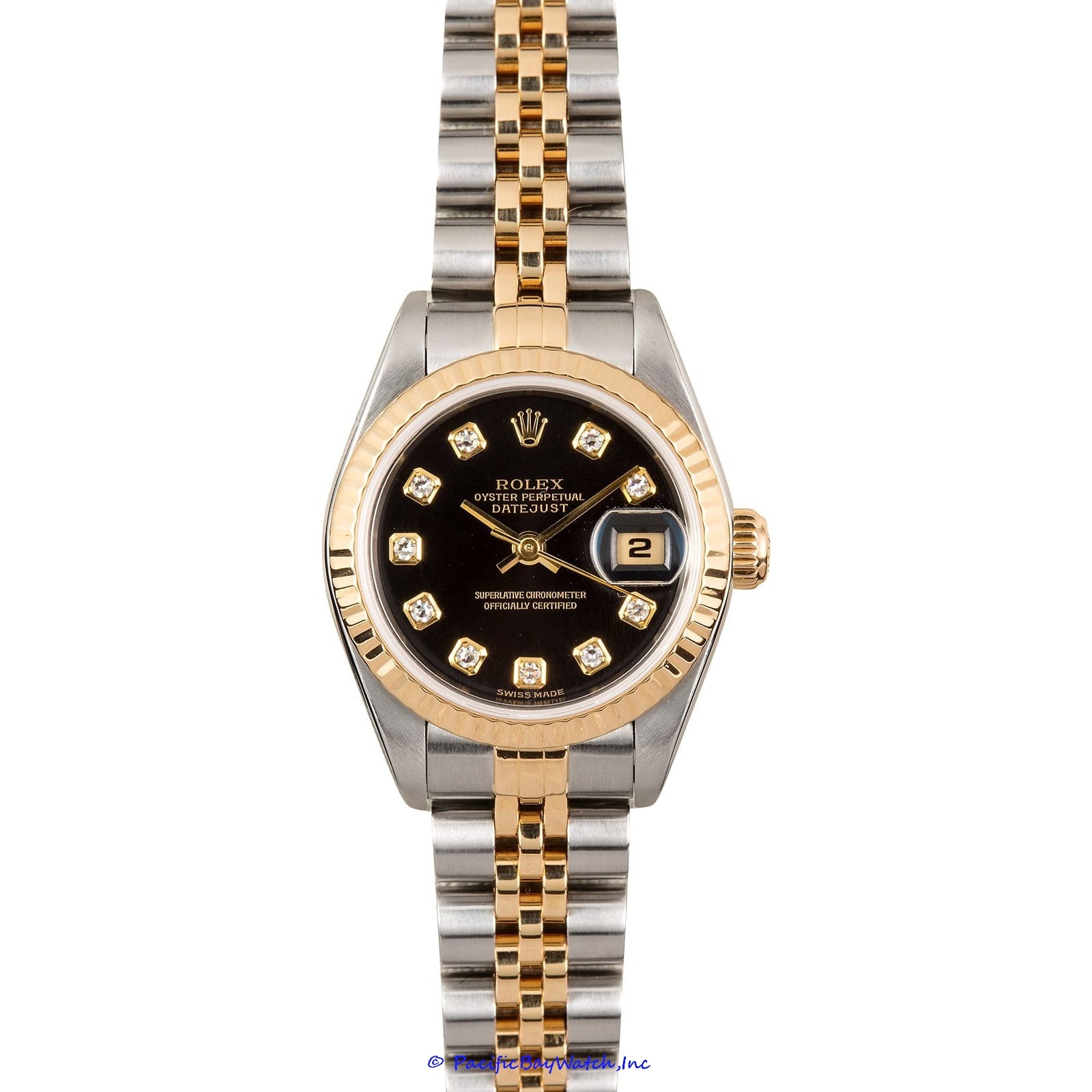 Rolex Datejust Two-Tone Black Dial Watch