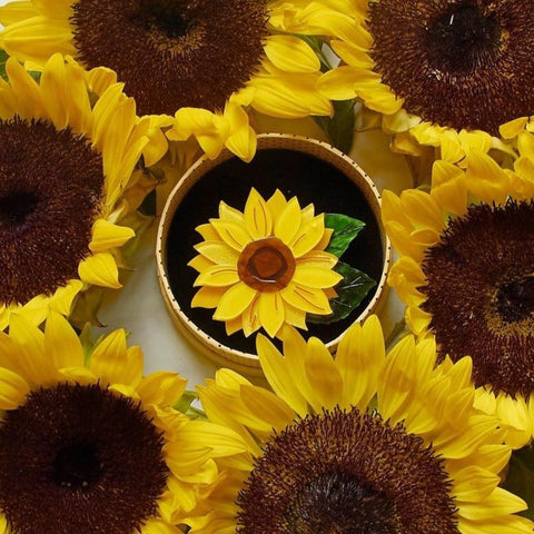 Erstwilder Full Bolle Sunflower brooch