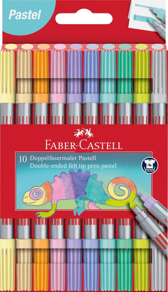 FEUTRES DOUBLE POINTE FABER CASTELL X10