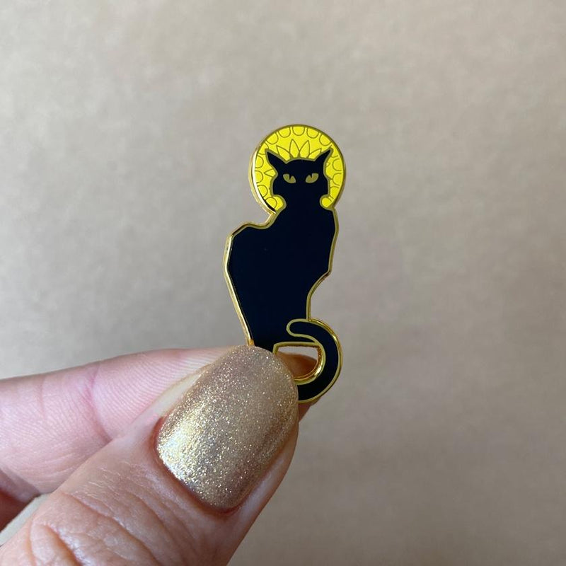 Erstwilder Le Chat Noir Enamel Pin Daisy Park