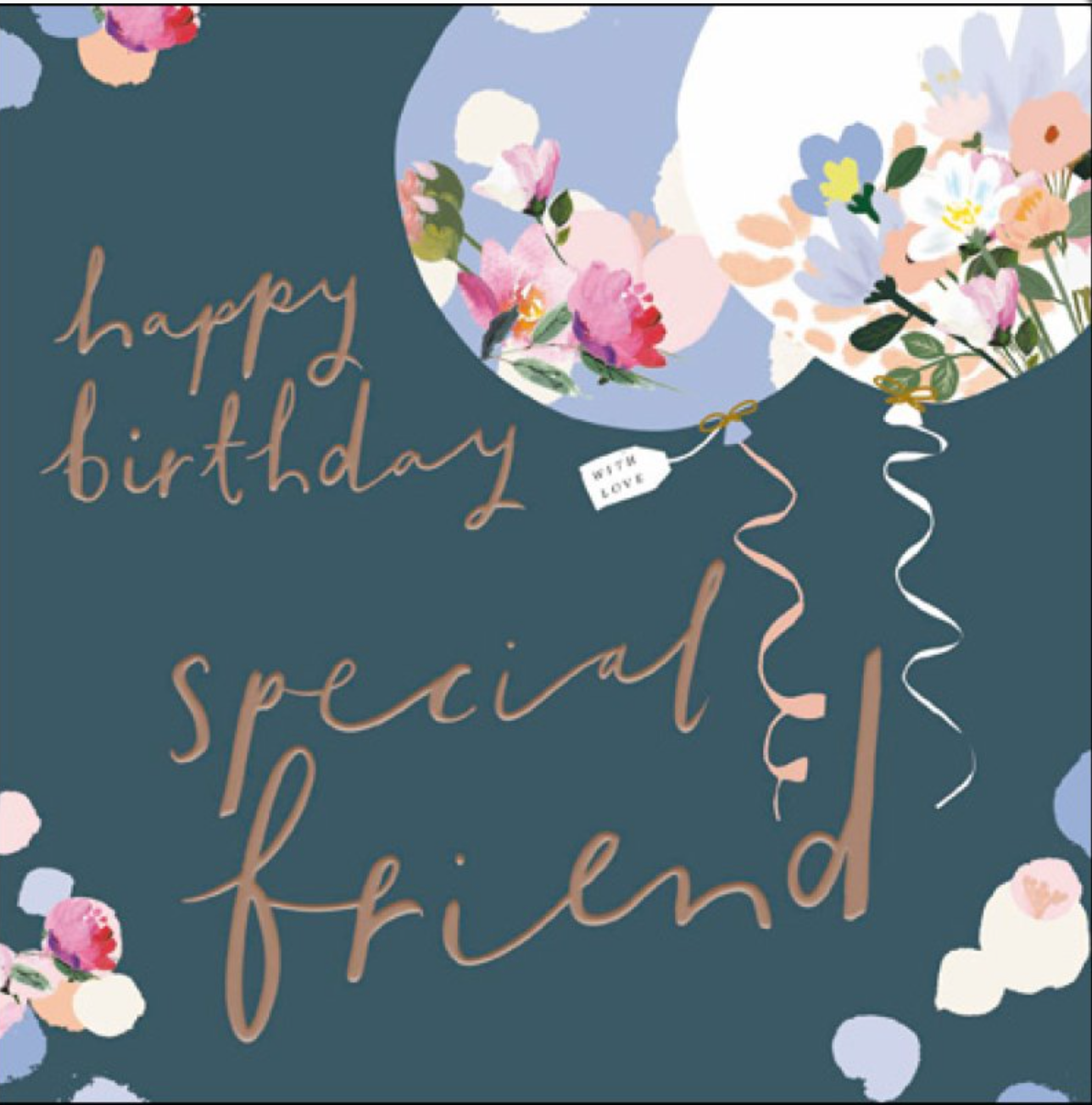 Happy birthday Special friend balloons card | Daisy Park