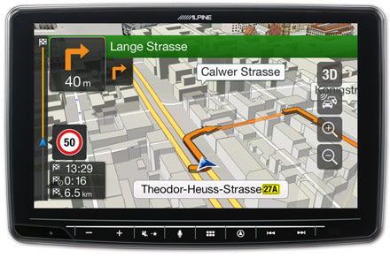 Integrierte Navigation mit TomTom-Kartenmaterial