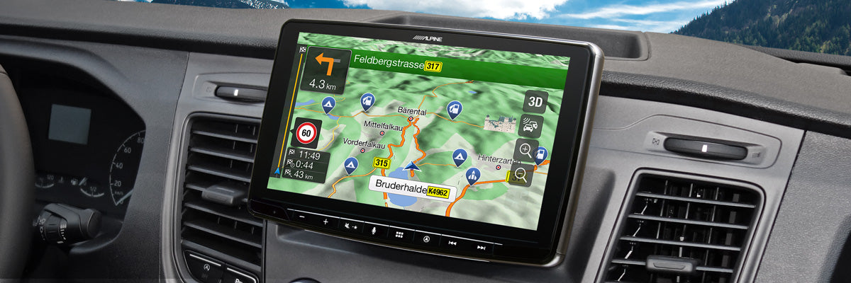 Alpine Halo9 mit Reisemobil-Navigation