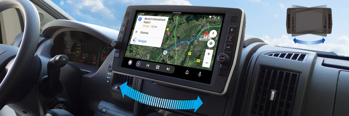 X903D-DU2 - 9-Zoll Navi-System mit schwenkbarem Display – Alpine