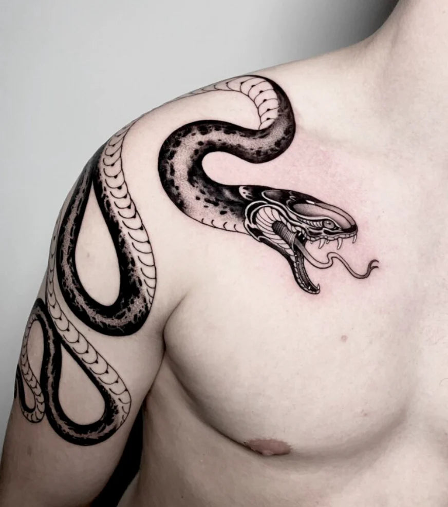 Giải mã ý nghĩa snake tattoo meaning trong nghệ thuật xăm hình