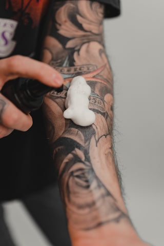 foam soap tattoo